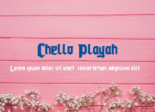 Chello Playah example